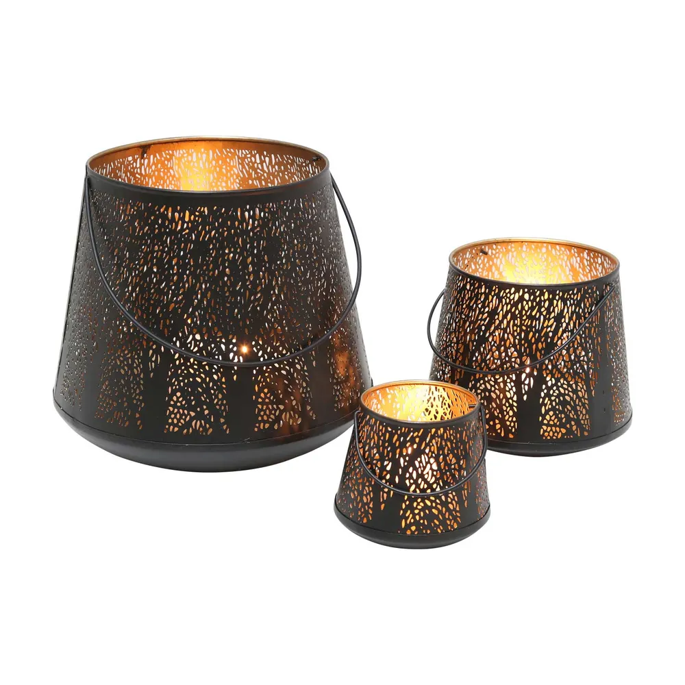 Oosterse windlicht Como, set van 3