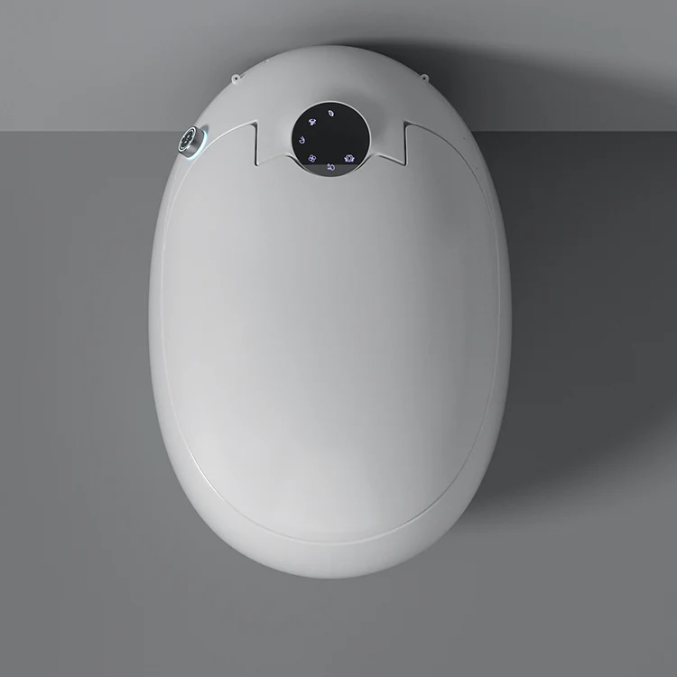Contemporary White Round Floor Mount Bidet Opgewarmd Seat Vitreous China Bidets