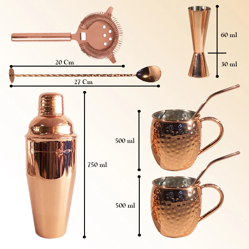 Moscow Mule cocktail set Chefs Cuisine