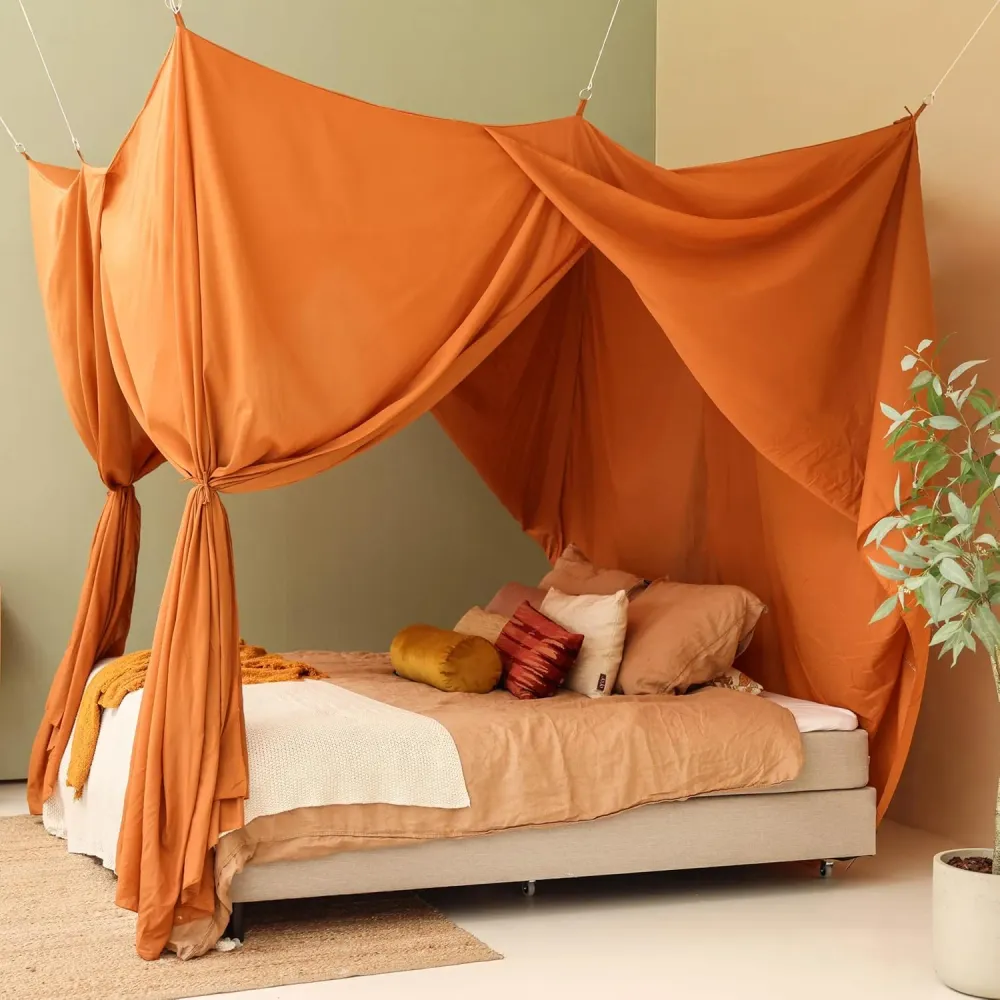 Caramel Bedhemel 220x180 CM – Klamboe voor Queen Size Bed