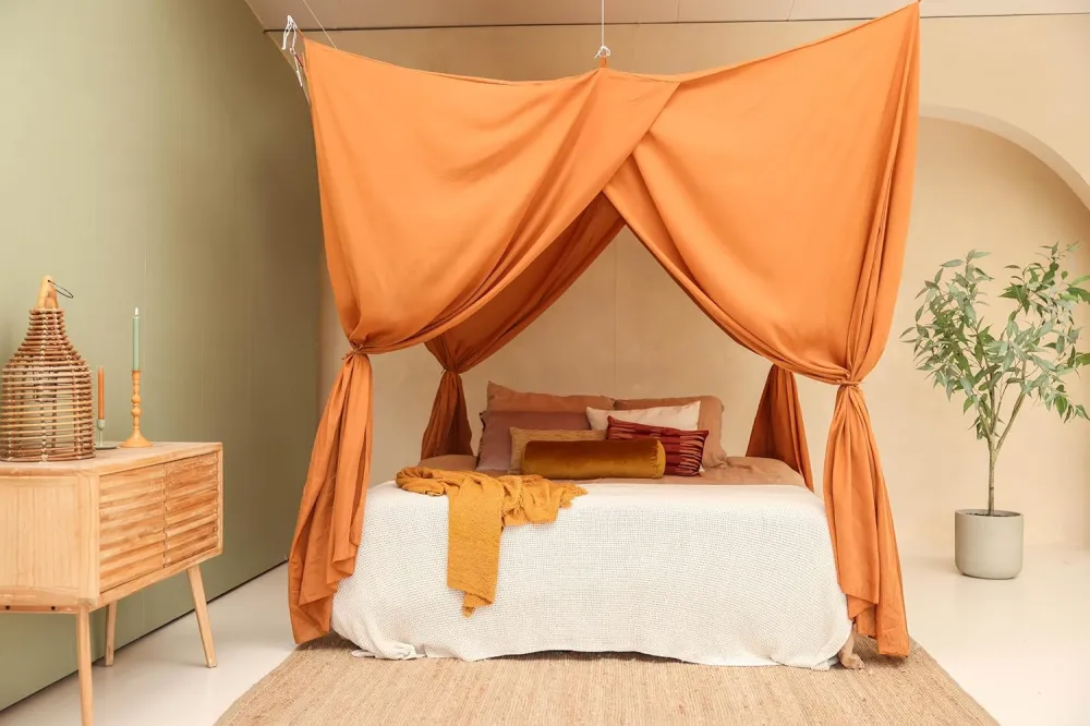 Caramel Bedhemel 220x220 CM – Klamboe voor King Size Bed