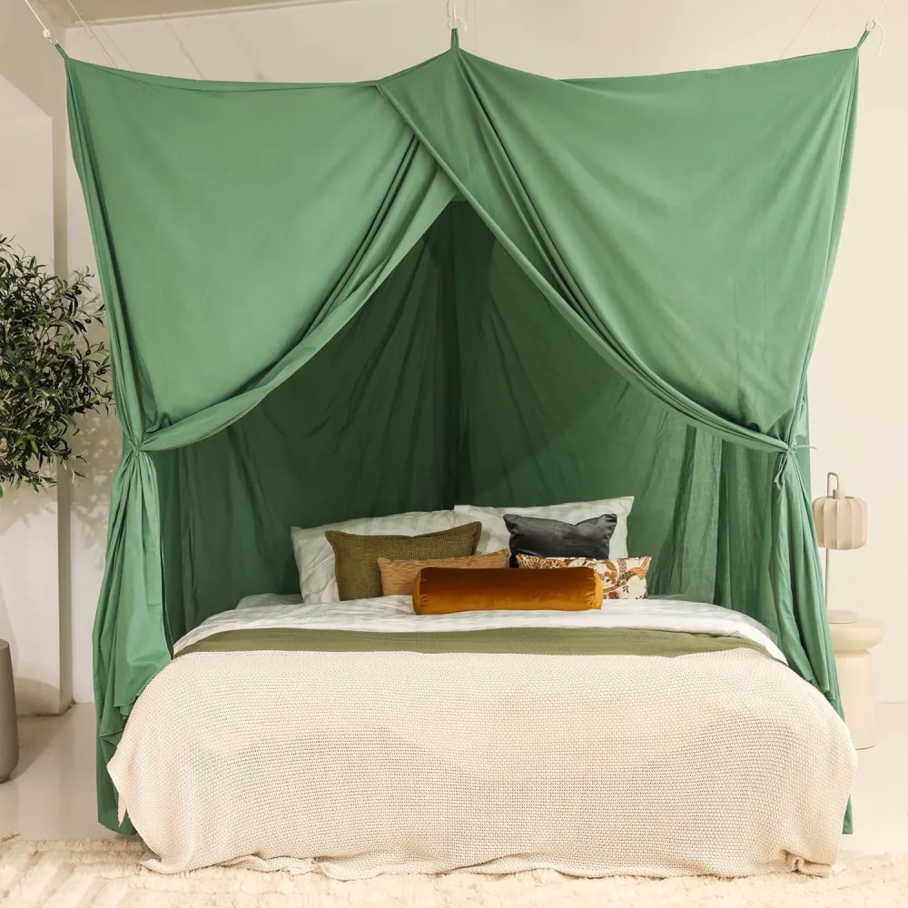 Groene Bedhemel 220x180 CM – Klamboe voor Queen Size Bed