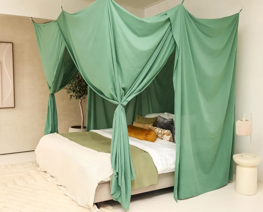 Groene Bedhemel 220x180 CM – Klamboe voor Queen Size Bed