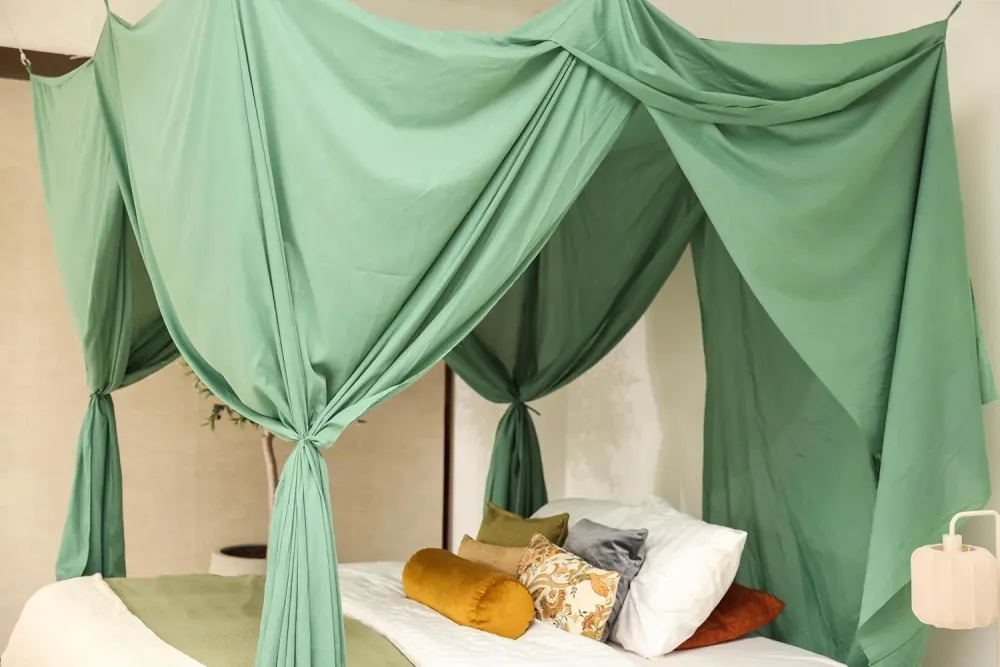 Groene Bedhemel 220x220 CM – Klamboe voor King Size Bed