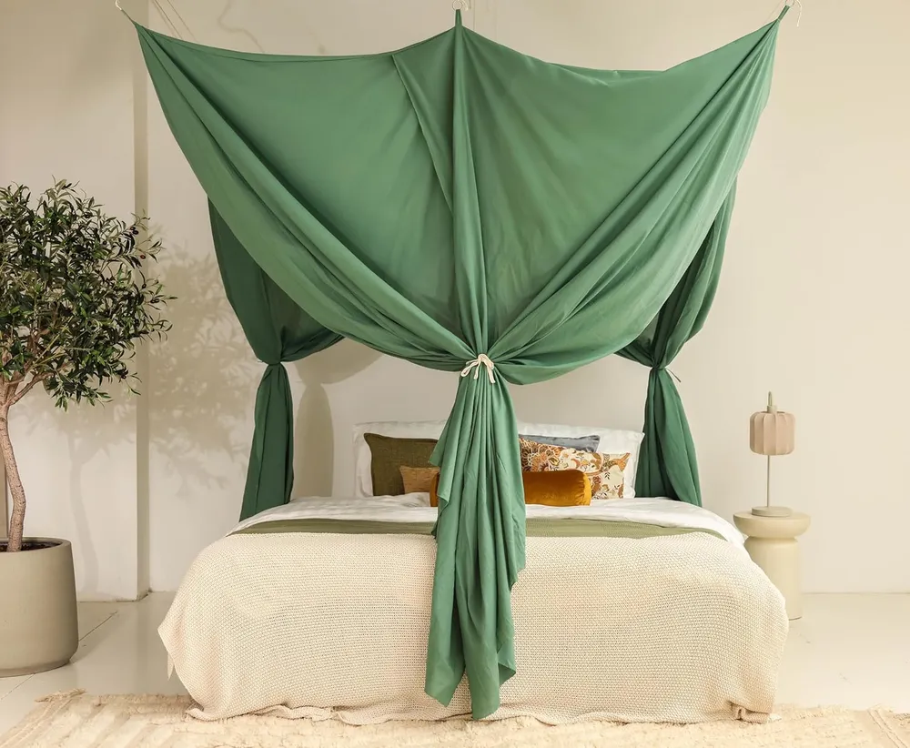Groene Bedhemel 220x220 CM – Klamboe voor King Size Bed