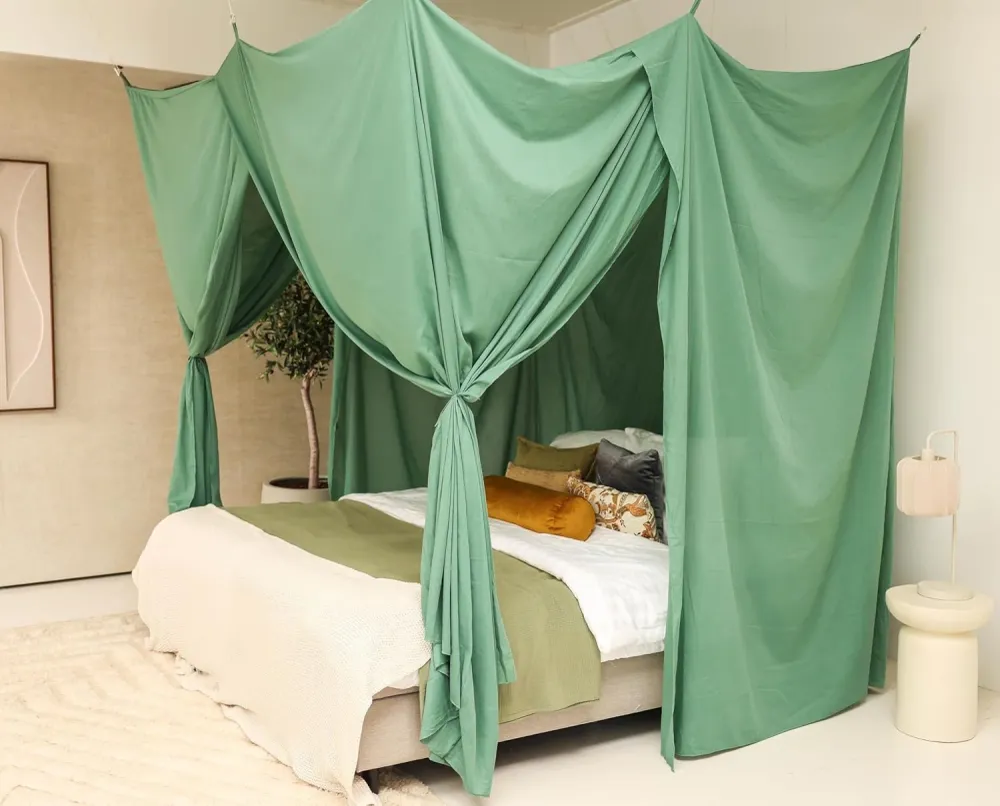 Groene Bedhemel 220x220 CM – Klamboe voor King Size Bed