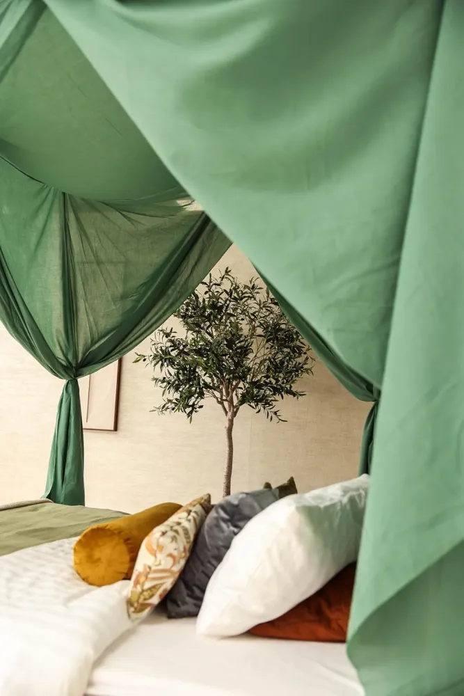 Groene Bedhemel 220x220 CM – Klamboe voor King Size Bed