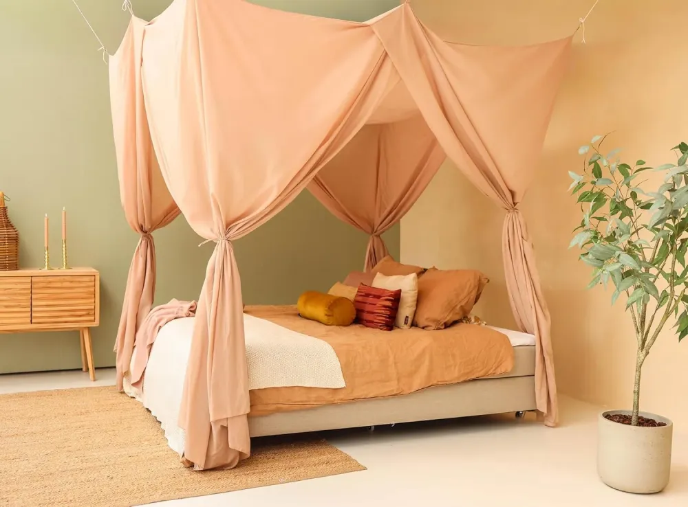 Nougat Bedhemel 220x180 CM – Klamboe voor Queen Size Bed