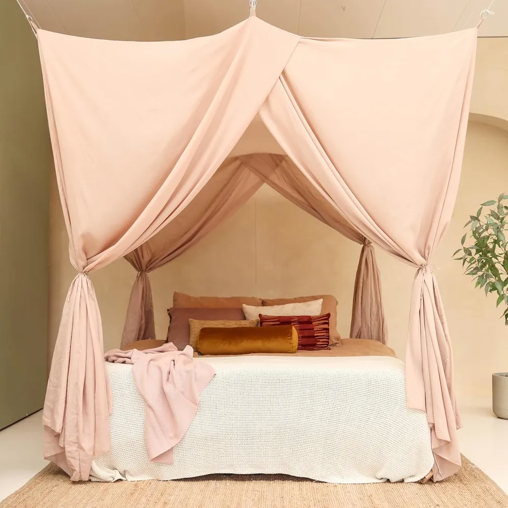 Nougat Bedhemel 220x220 CM – Klamboe voor King Size Bed