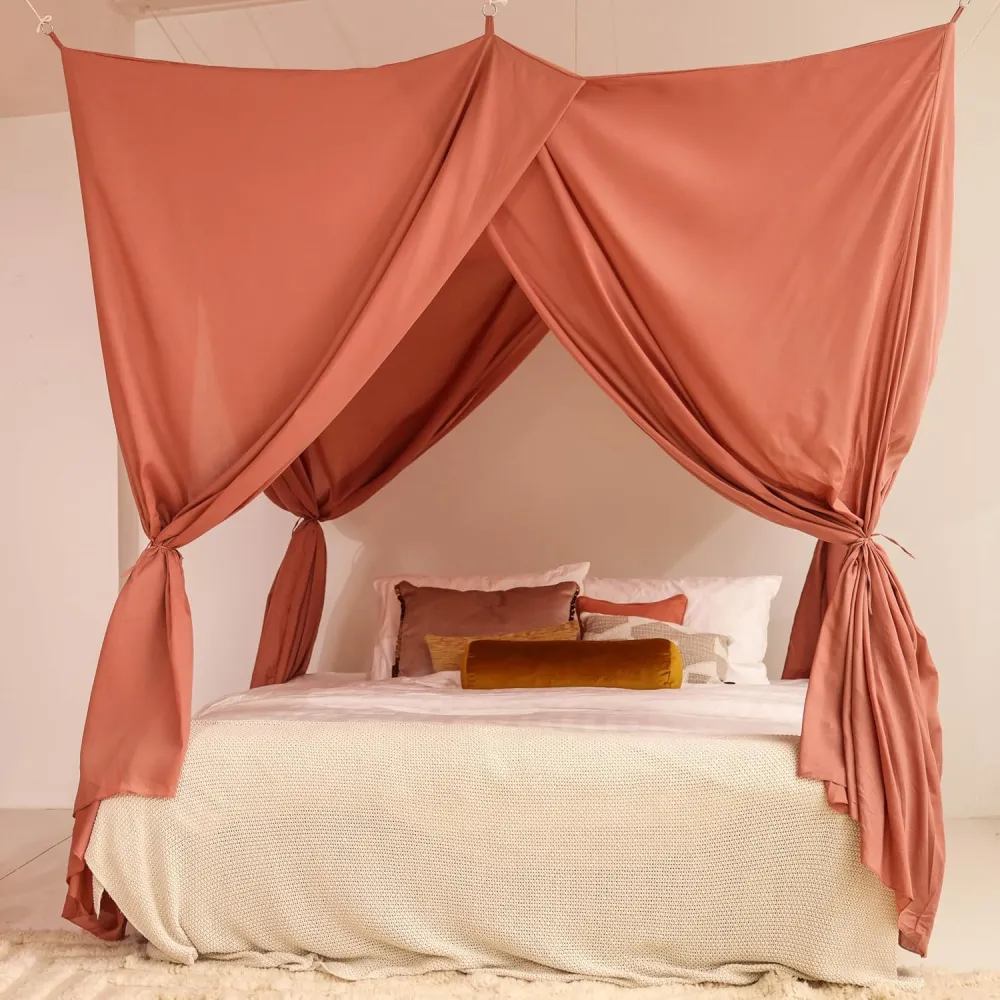 Oudroze Bedhemel 220x180 CM – Klamboe voor Queen Size Bed
