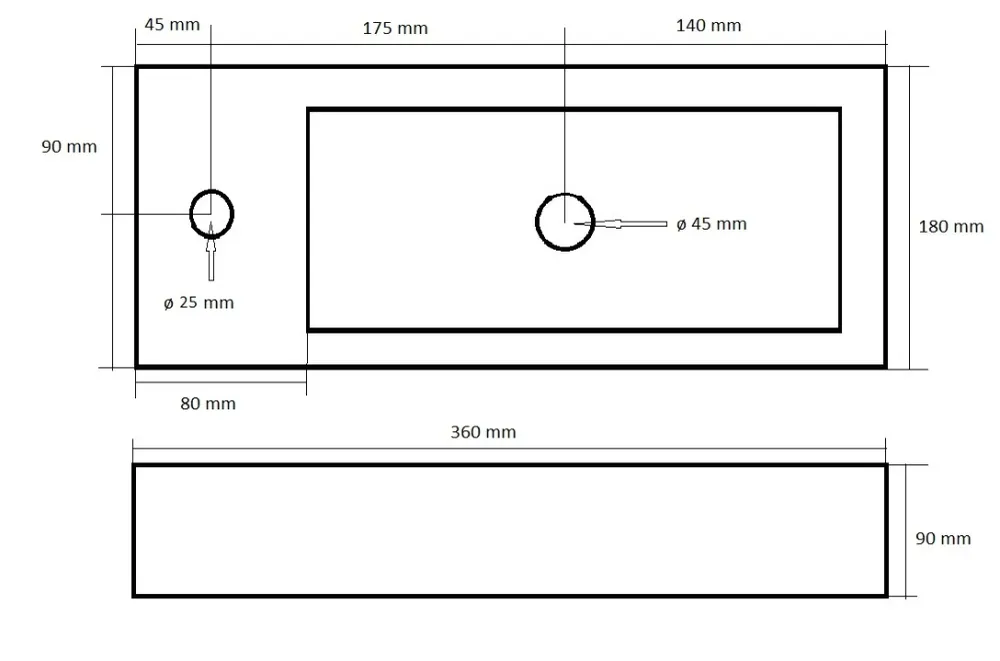 One Pack fonteincombinatie-Bicolor Mini-Block Links