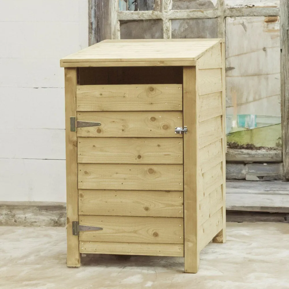 Enkele containerberging - vuren hout - TWEEDE KEUZE