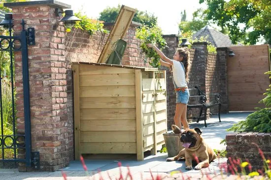 Enkele containerberging - vuren hout - TWEEDE KEUZE
