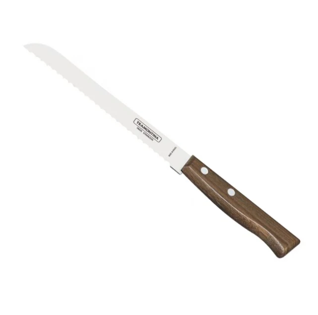 Cuchillo Pan de 7" Tradicional Mango de Madera ZONA CHEF