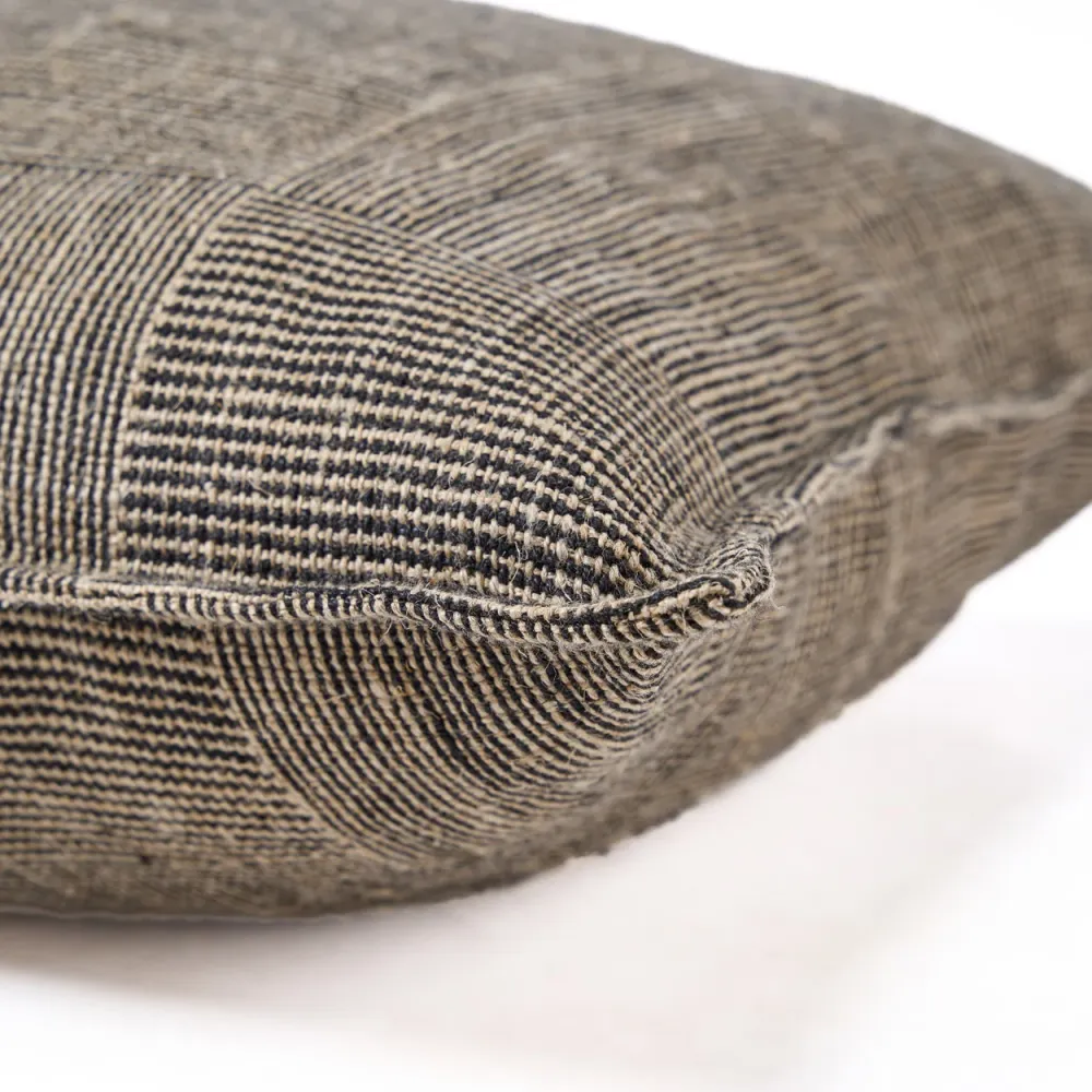 De Bloc Party Kussensloop - Zwart Naturel - 50x50