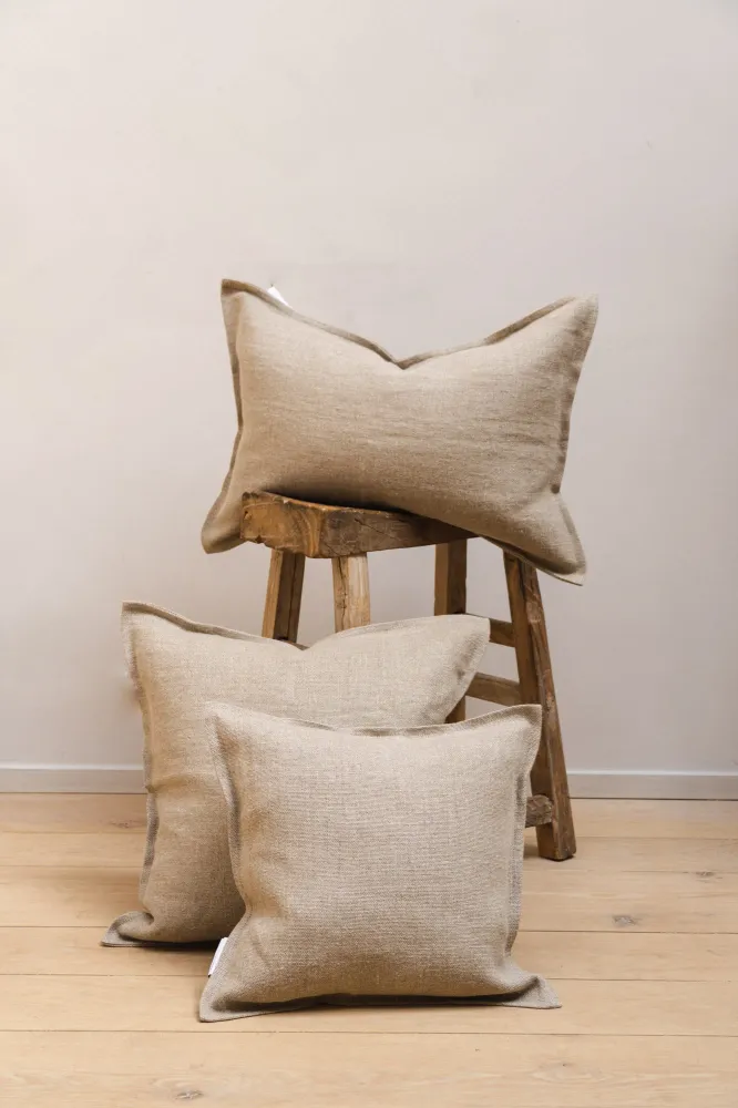 Linnen Kussen Heavyweight Naturel Timeless Linen