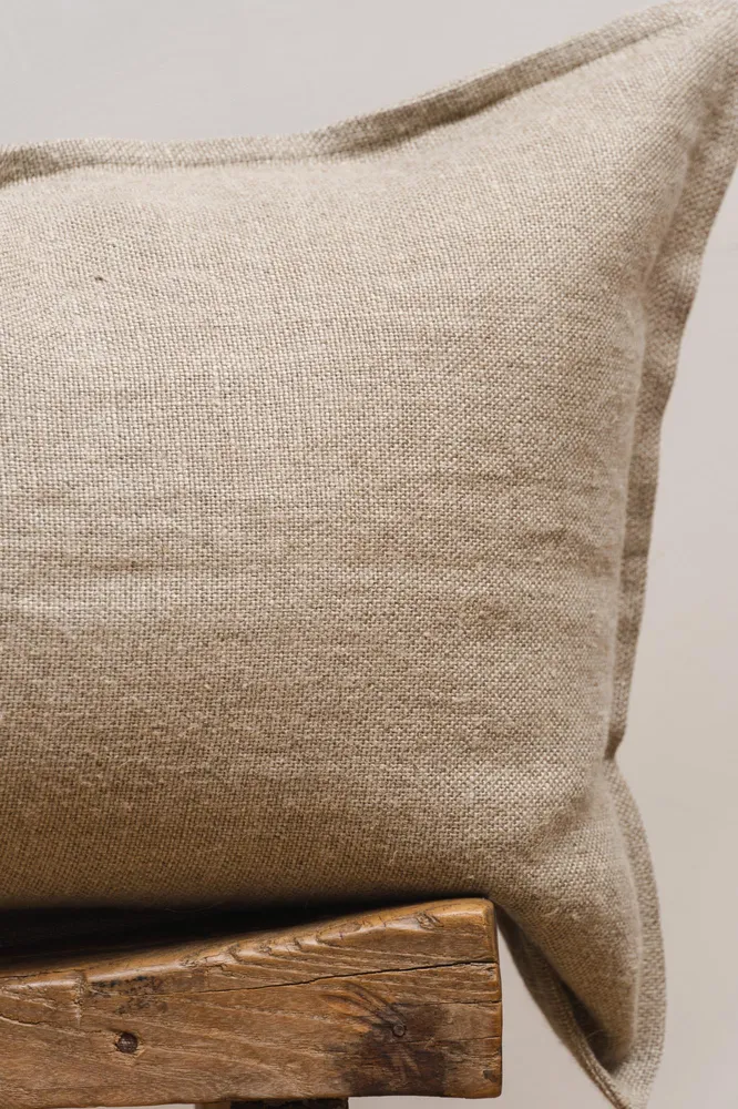 Linnen Kussen Heavyweight Naturel Timeless Linen