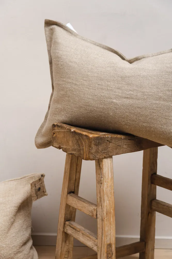 Linnen Kussen Heavyweight Naturel Timeless Linen