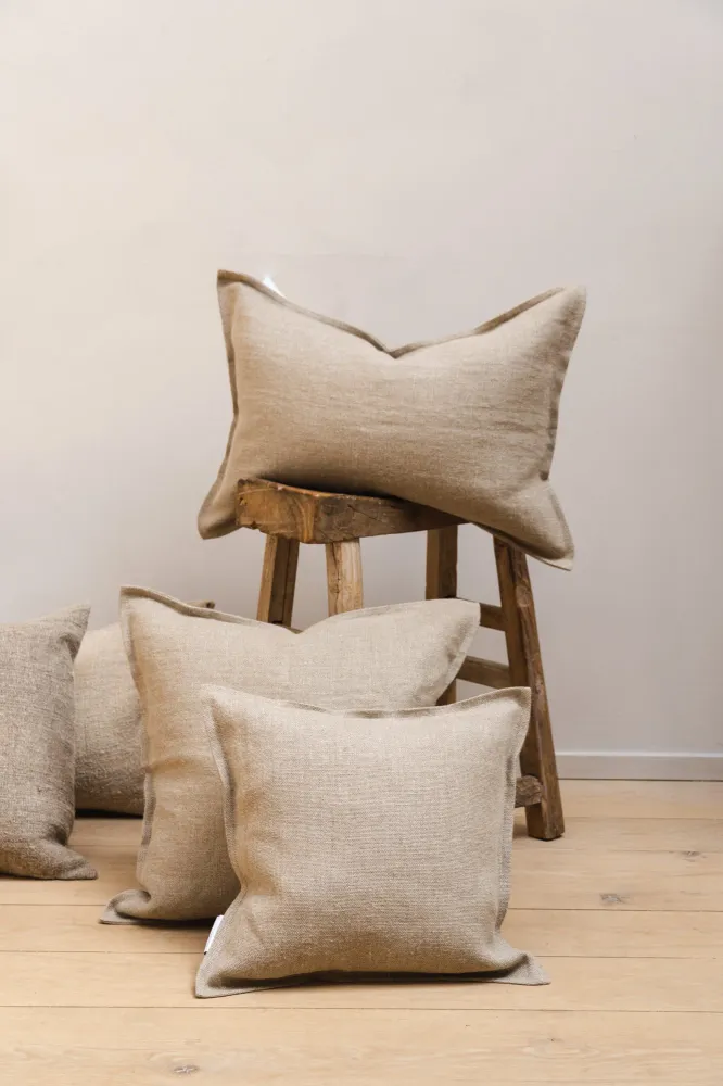 Linnen Kussen Heavyweight Naturel Timeless Linen
