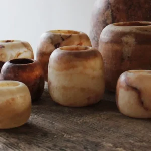 Alabaster Tealight Amber The Loft Selects