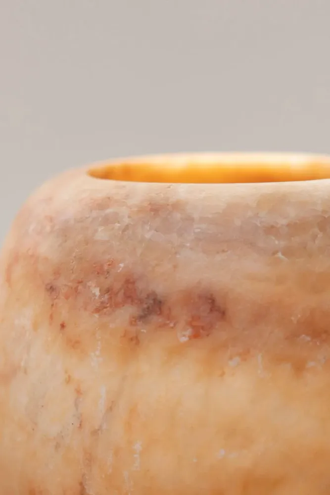 Alabaster Tealight Amber The Loft Selects