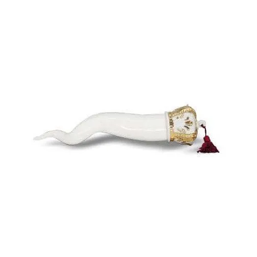 Sbordone Corno Sovrani 21cm porselein met gouden decoratie CR58/1F