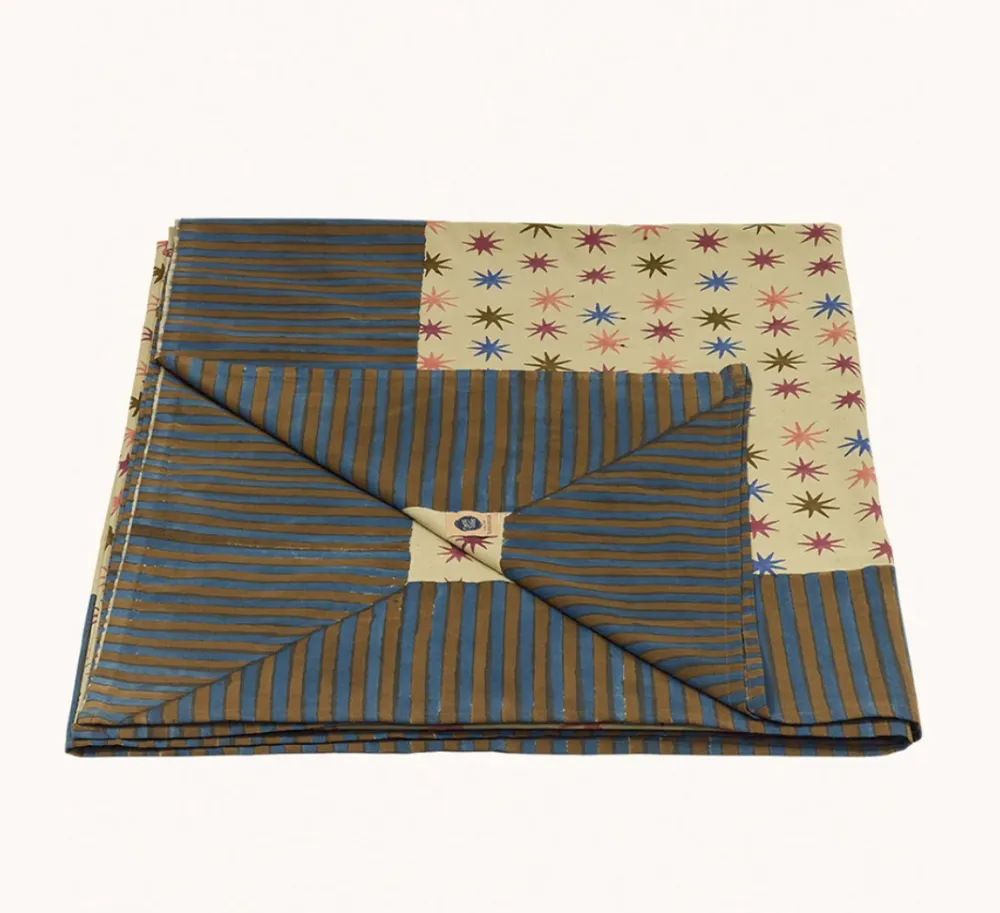 Doing Goods Throw Sterren Noa Star Double Plaid Tote Bag