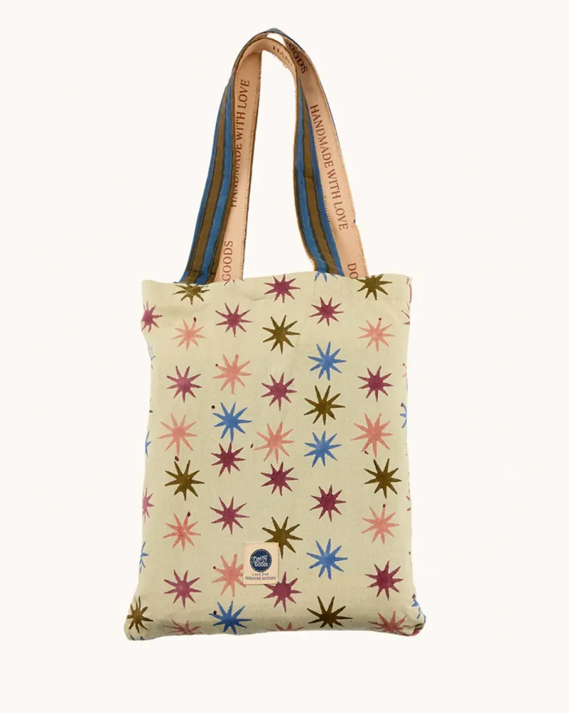Doing Goods Throw Sterren Noa Star Double Plaid Tote Bag