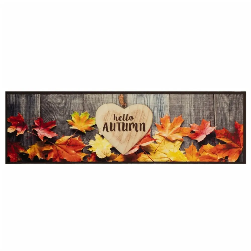 Keukenmat Wasbaar Print Fluweel Herfst vidaXL