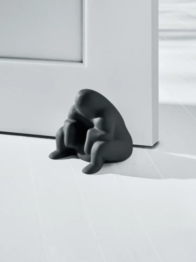 Alessi Dédé deurstop zwart van Philippe Starck - PS18 B