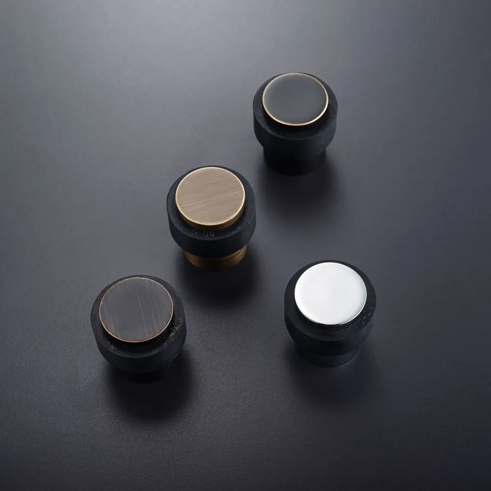 Deurstopper K21 | Zwart + Messing