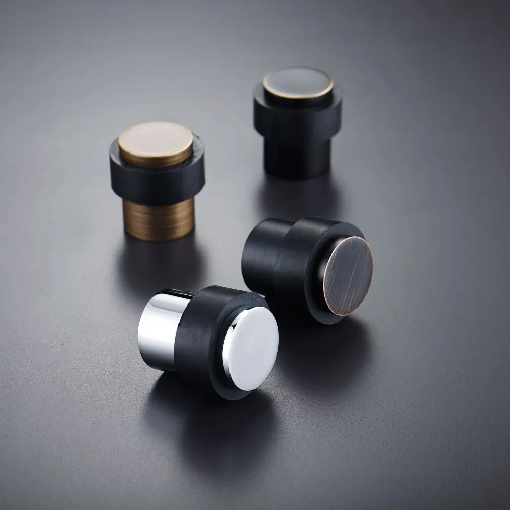Deurstopper K21 | Zwart + Messing