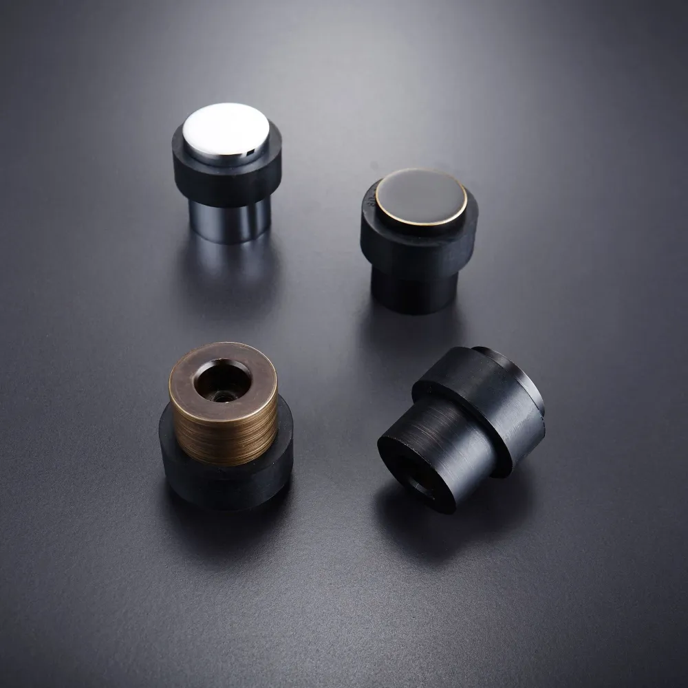 Deurstopper K21 | Zwart + Messing