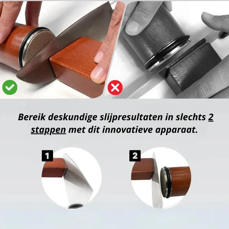 TumbleEdge™ | Rolsysteem voor vlijmscherpe messen