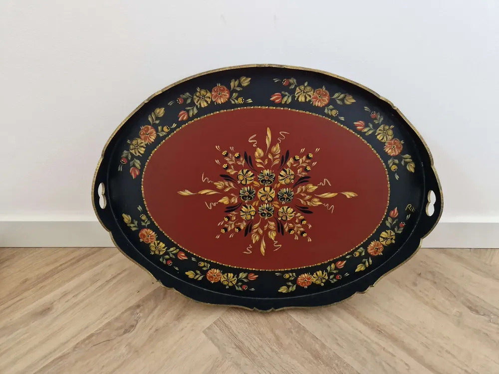 Handbeschilderd Dienblad Hindeloopen