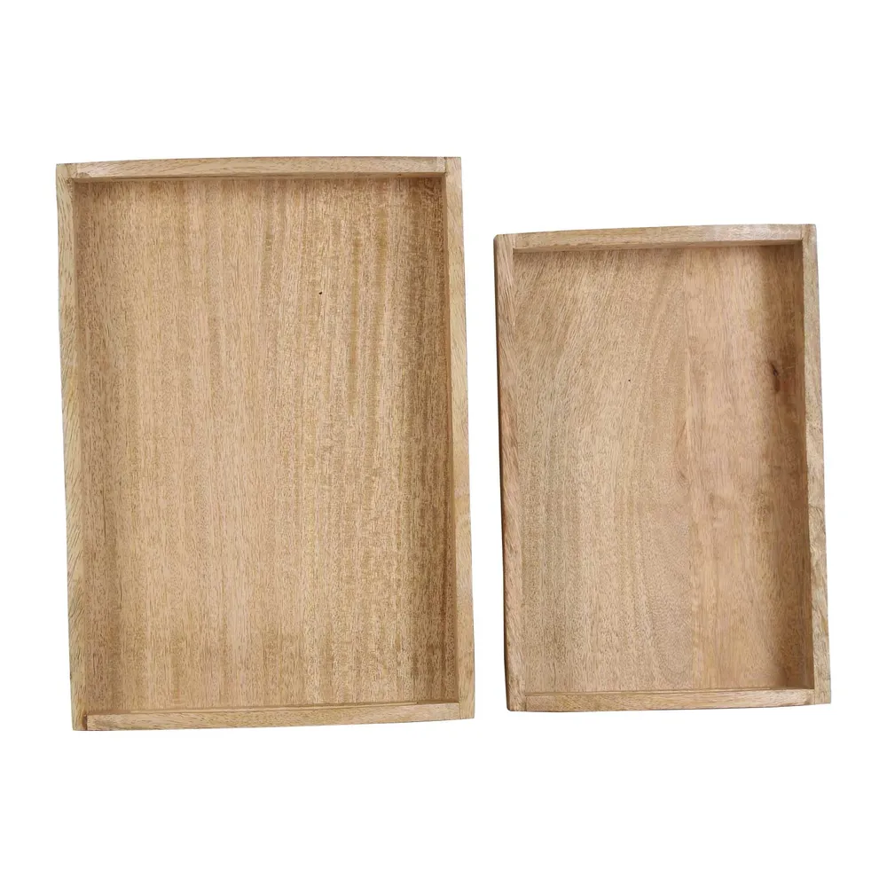 Houten dienblad HTB2, set van 2