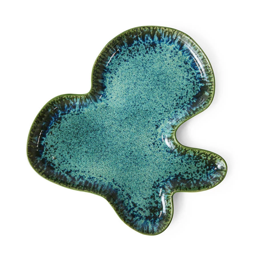 KCT0001 Shell plate, teal HKliving