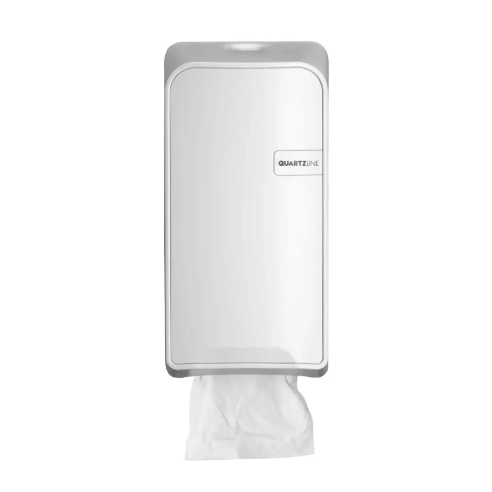 Quartz White toiletpapier dispenser Bulkpack