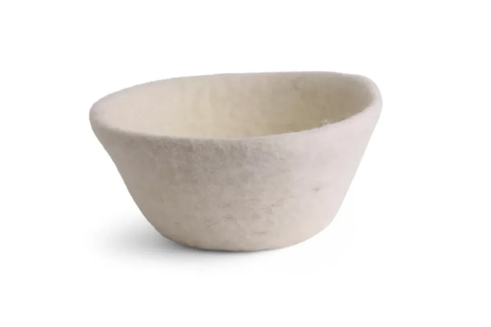 Vilten mandje White