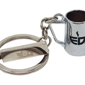 POT KEYRING - Chrome Edo Barista