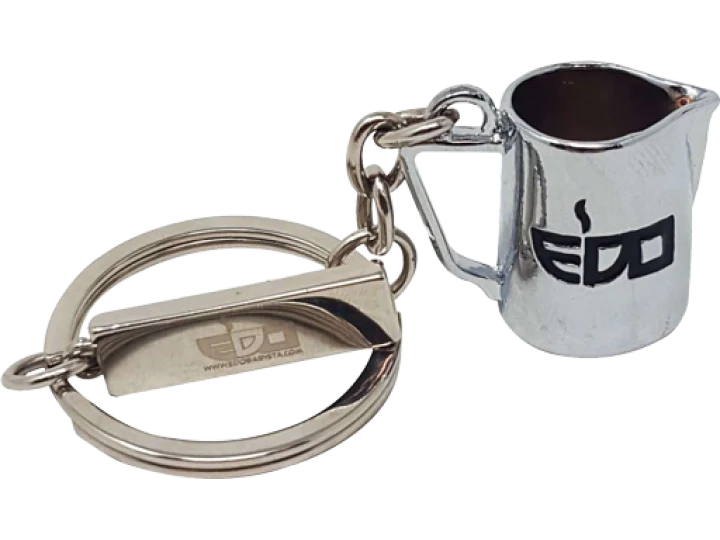 POT KEYRING - Chrome Edo Barista