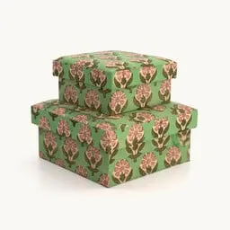 Emma fabric box square set Doing Goods