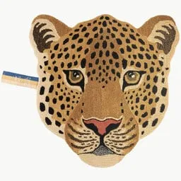 Himani leopard head rug large Doing Goods