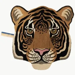 Rajah tiger head rug large Doing Goods