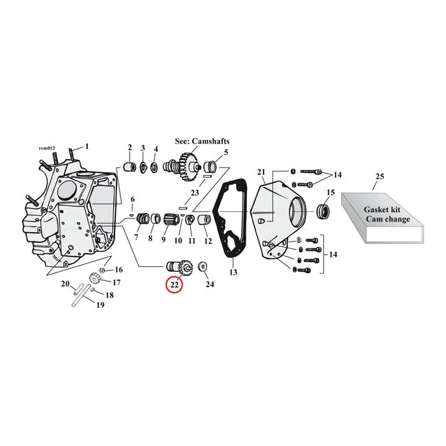 Jims, Rvs Breather Valve. STD Harley Davidson Zoutvrij