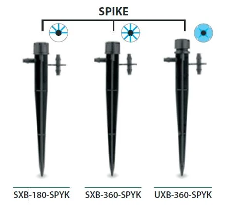 Rain Bird - Xeri-Bubblers Full Circle, 8 Stream, Spike Barb | Tot -20°C |