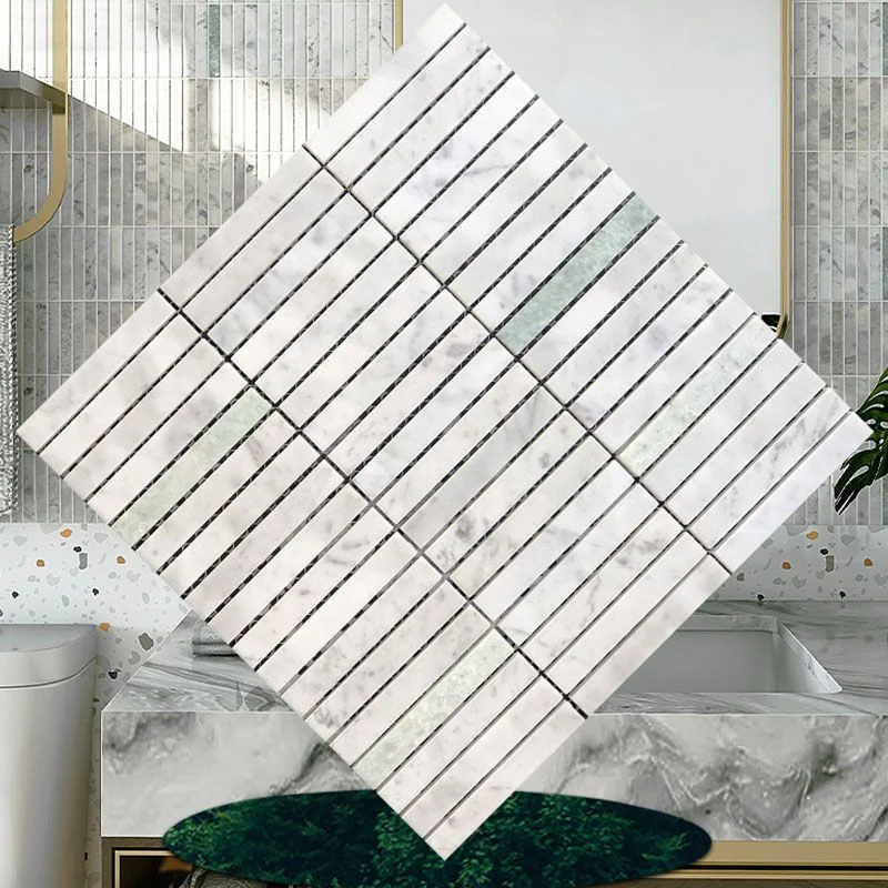 Square Wall Tile Straight Edge Subway Wall Tile Scratchproof met Doseerhulp White