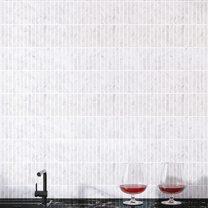 Square Wall Tile Straight Edge Subway Wall Tile Scratchproof met Doseerhulp White