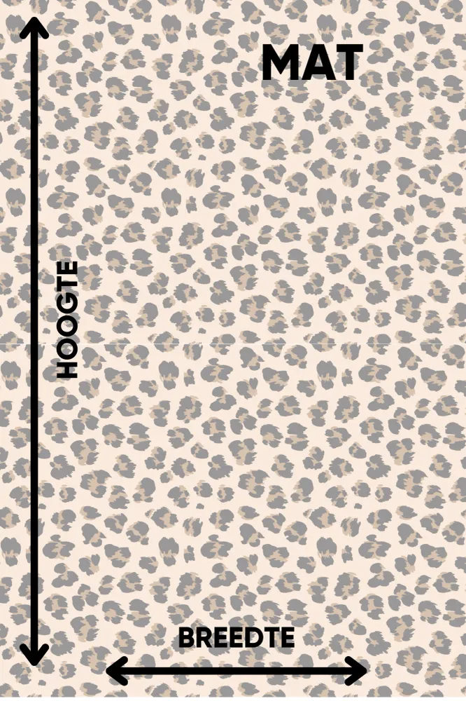 Droogloopmat Classic Cheetah - Op Maat Bubble & Blend
