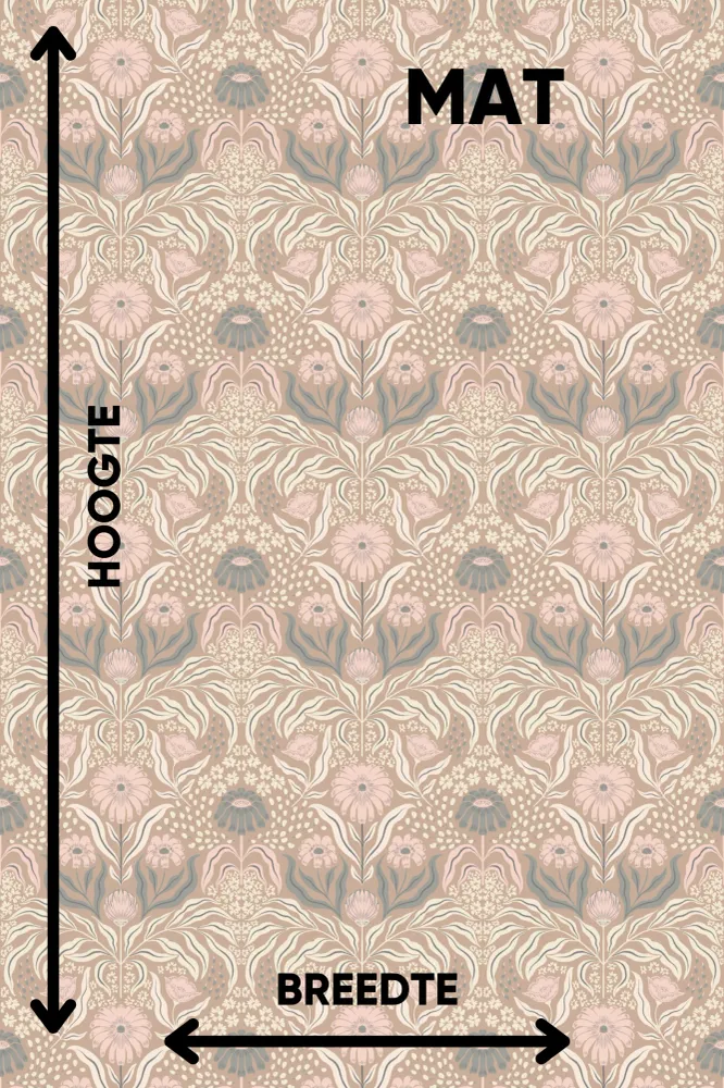 Droogloopmat Spiced Petals – Op Maat Bubble & Blend